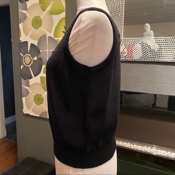 St John Evening Black Knit Tank - Picture 6 of 8